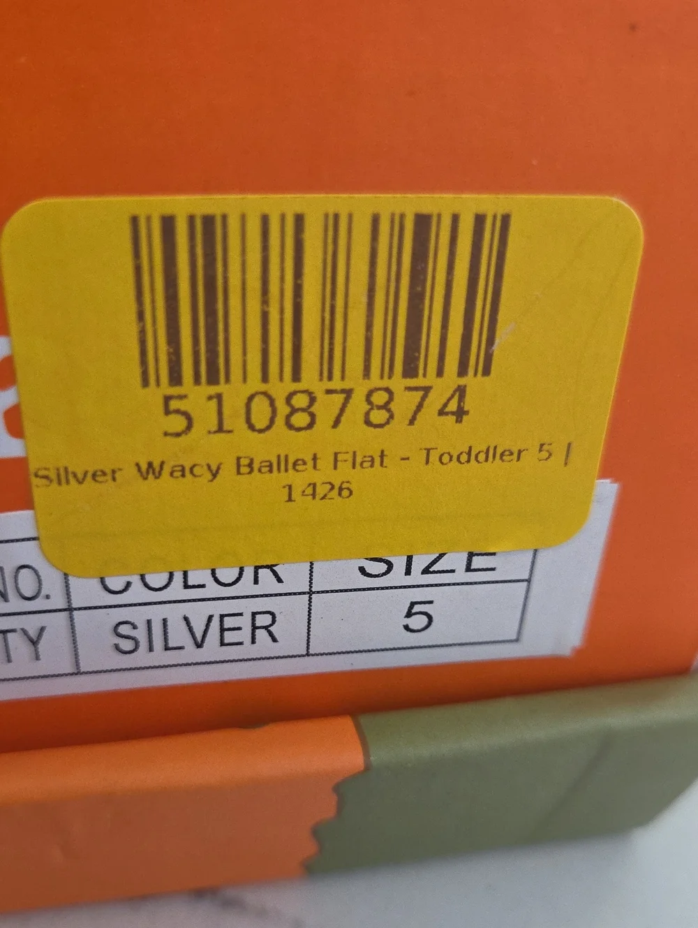 Jelly Beans Wacy Silver Glitter Ankle Strap Ballet Flats Toddler Size 5